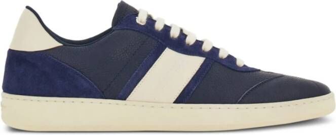 Salvatore Ferragamo Blauwe Sneakers van Korrelleer Blue Heren