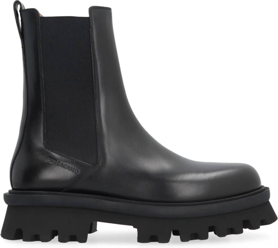 Salvatore Ferragamo Chelsea Boots Black Heren