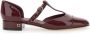 Salvatore Ferragamo Bordeaux Hak Lainette Schoenen Red Dames - Thumbnail 1