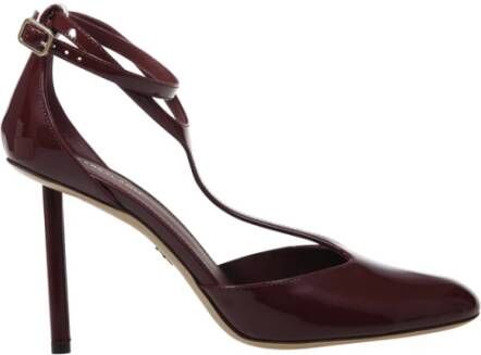 Salvatore Ferragamo Bourgondische Lysandra Pomp Brown Dames