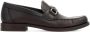 Salvatore Ferragamo Bruine Gancini Loafers Brown Heren - Thumbnail 1