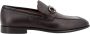 Salvatore Ferragamo Bruine leren loafers amandel teen Brown Heren - Thumbnail 1