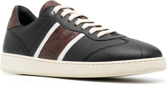 Salvatore Ferragamo Coco Goma Sneaker Stijlvol en Black Heren