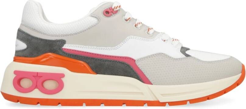 Salvatore Ferragamo Contrasterende kleur lage sneakers Multicolor Dames