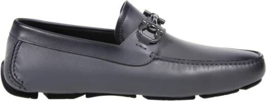 Salvatore Ferragamo Donkere Regen Loafer Black Heren