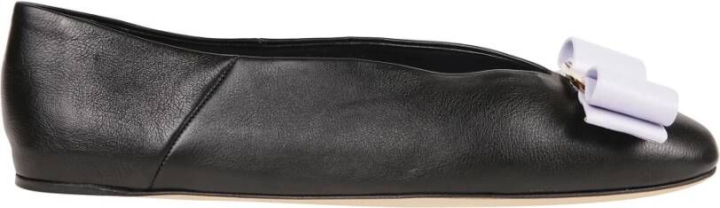 Salvatore Ferragamo Elegante Ballet Flats voor Vrouwen Black Dames