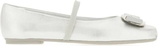 Salvatore Ferragamo Elegante Ballet Flats voor Vrouwen Gray Dames