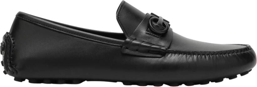 Salvatore Ferragamo Elegante Loafer Schoen Black Heren