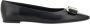 Salvatore Ferragamo Elegante Monogram Strik Ballerina Flats Black Dames - Thumbnail 18