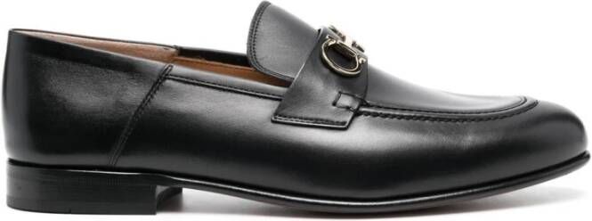 Salvatore Ferragamo Elegante Zwarte Mocassino Schoenen Black Dames