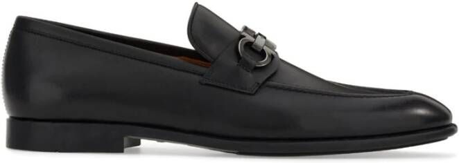 Salvatore Ferragamo Zwarte Gancini-Gesp Penny-Slot Loafers Black Heren