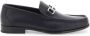 Salvatore Ferragamo Gancini Leren Loafers Blue Heren - Thumbnail 7