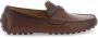 Salvatore Ferragamo Gancini Loafers van korrelig leer Brown Heren - Thumbnail 1