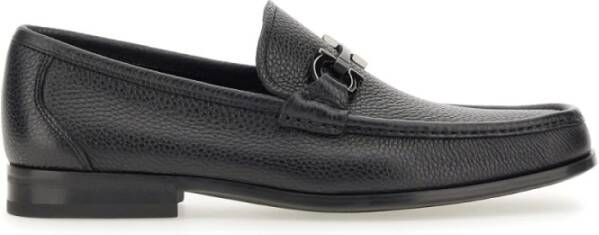 Salvatore Ferragamo Gancini Moccasin Ornament Hak Black Heren