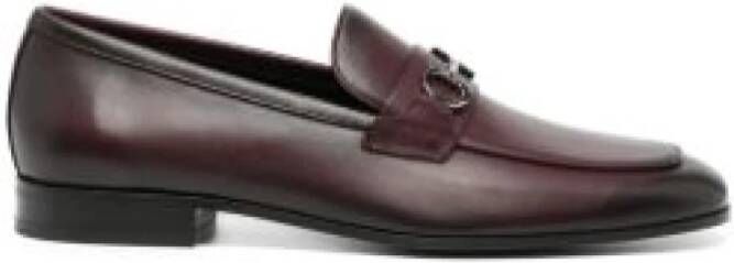 Salvatore Ferragamo Gancini Ornament Loafer Brown Heren