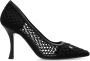 Salvatore Ferragamo Gehakte schoenen Kristen Black Dames - Thumbnail 1