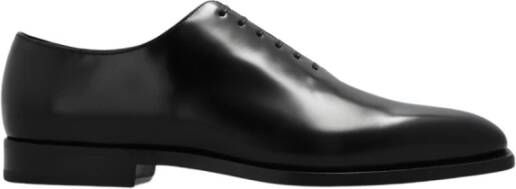 Salvatore Ferragamo Leren Oxford Veterschoenen Gray Heren