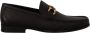 Salvatore Ferragamo Zwarte Kalfsleren Moccasins Loafers Black Heren - Thumbnail 2