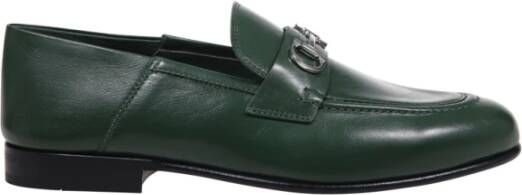 Salvatore Ferragamo Groene Ottone Loafer Schoenen Green Dames