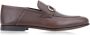 Salvatore Ferragamo Heren Slip-On Loafers Leren Schoenen Brown Heren - Thumbnail 1