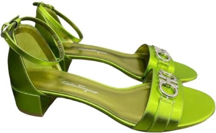 Salvatore Ferragamo Hoge hak sandalen Groen Dames