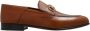 Salvatore Ferragamo Gancini Logo Leren Loafers Brown Dames - Thumbnail 7