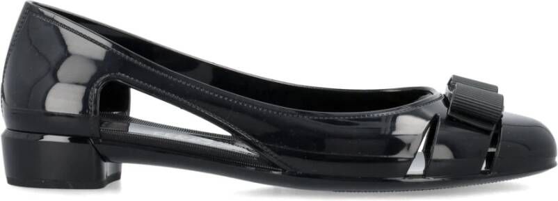 Salvatore Ferragamo Jelly Ballet Flats Black Dames