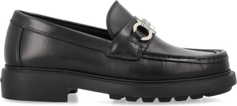 Salvatore Ferragamo Klassieke Nero Loafers Aw24 Black Heren