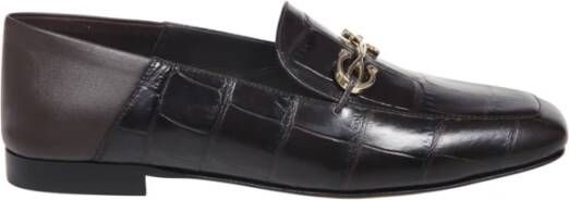 Salvatore Ferragamo Krokodil Loafer in Bruin Leer Brown Dames