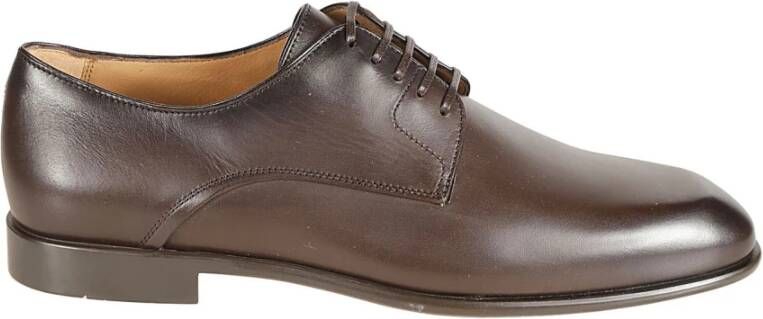 Salvatore Ferragamo Laced Shoes Brown Heren