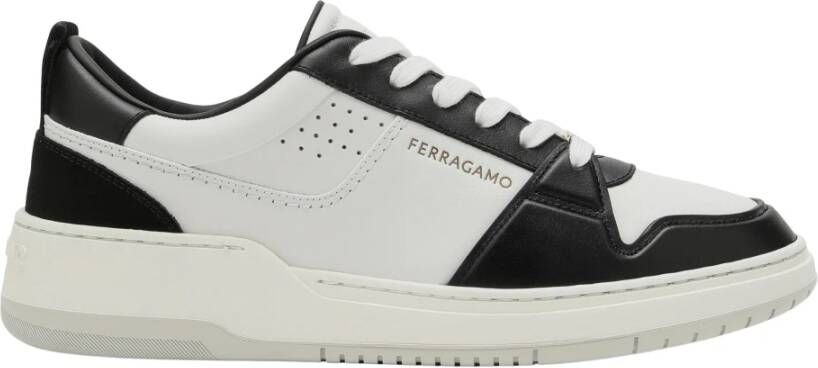 Salvatore Ferragamo Lage Sneaker Cassettaslim02 Black Heren