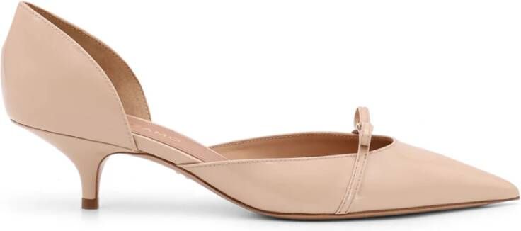 Salvatore Ferragamo Lakleren Décolleté met Strikdetail Beige Dames