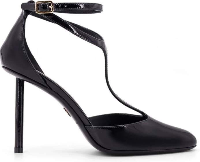 Salvatore Ferragamo Lakleren Stiletto Hak Schoenen Black Dames