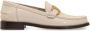 Salvatore Ferragamo Leren Loafers met Goudkleurige Hardware Beige Dames - Thumbnail 1