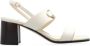 Salvatore Ferragamo Witte Leren Sandalen Elegante Stijl White Dames - Thumbnail 4