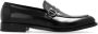 Salvatore Ferragamo Zwarte leren loafers met Gancini-gesp Black Heren - Thumbnail 1