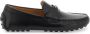 Salvatore Ferragamo Zwarte platte schoenen met Gancini-ornament Black Heren - Thumbnail 1