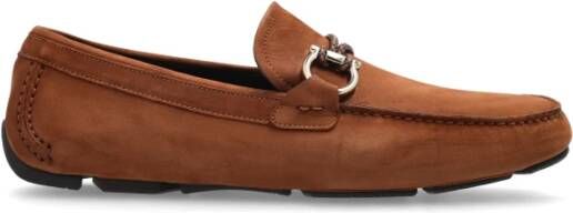 Salvatore Ferragamo Loafers Front Brown Heren