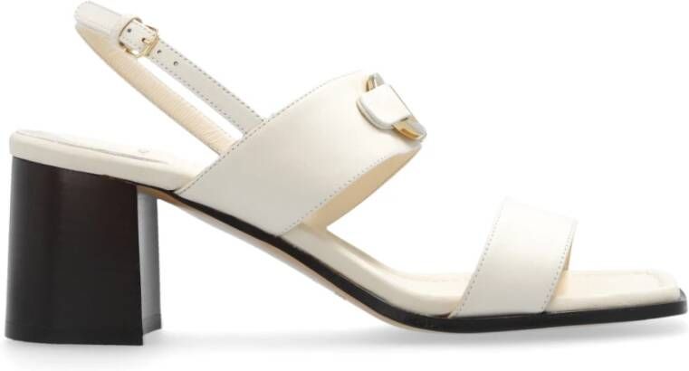 Salvatore Ferragamo Lou sandalen met hak Beige Dames