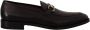 Salvatore Ferragamo Luxe Leren Loafers Gancio Bit Stijl Black Heren - Thumbnail 2