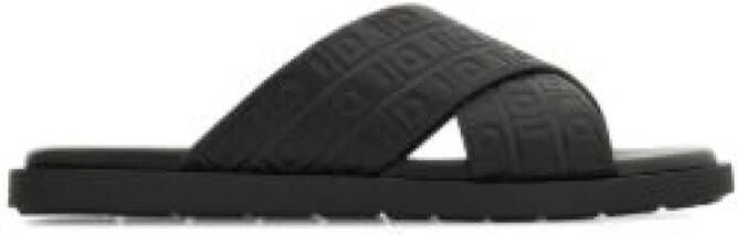 Salvatore Ferragamo Monogram Slides voor stijlvolle voeten Black Heren