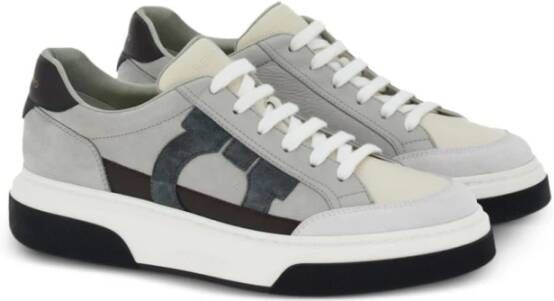 Salvatore Ferragamo Multicolor Suède Sneaker Multicolor Heren