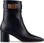 Salvatore Ferragamo Nero ROL Leren Portemonnee Black Dames - Thumbnail 1