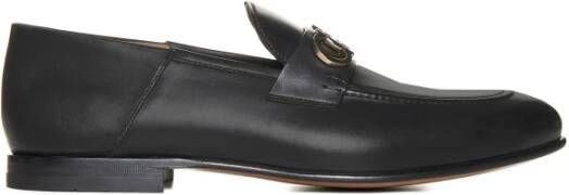 Salvatore Ferragamo GIN Loafers Stijlvolle Platte Schoenen voor Heren Black Heren