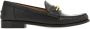 Salvatore Ferragamo Metalen Gesp Leren Loafers met Blokhak Black Dames - Thumbnail 5