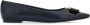 Salvatore Ferragamo Elegante Monogram Strik Ballerina Flats Black Dames - Thumbnail 7