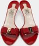 Salvatore Ferragamo Pre-owned Fabric sandals Red Dames - Thumbnail 1