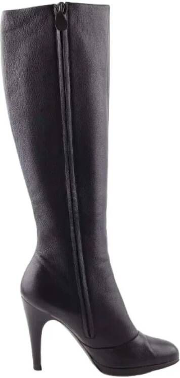 Salvatore Ferragamo Pre-owned Leather boots Black Dames