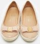 Salvatore Ferragamo Pre-owned Leather flats Beige Dames - Thumbnail 1