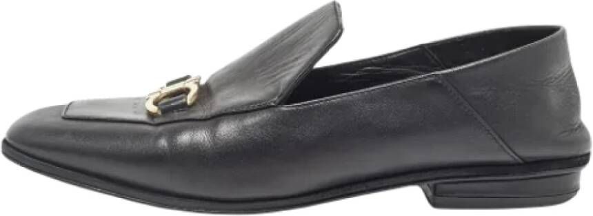 Salvatore Ferragamo Pre-owned Leather flats Black Dames